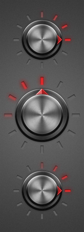 闪亮的功放旋钮PSD